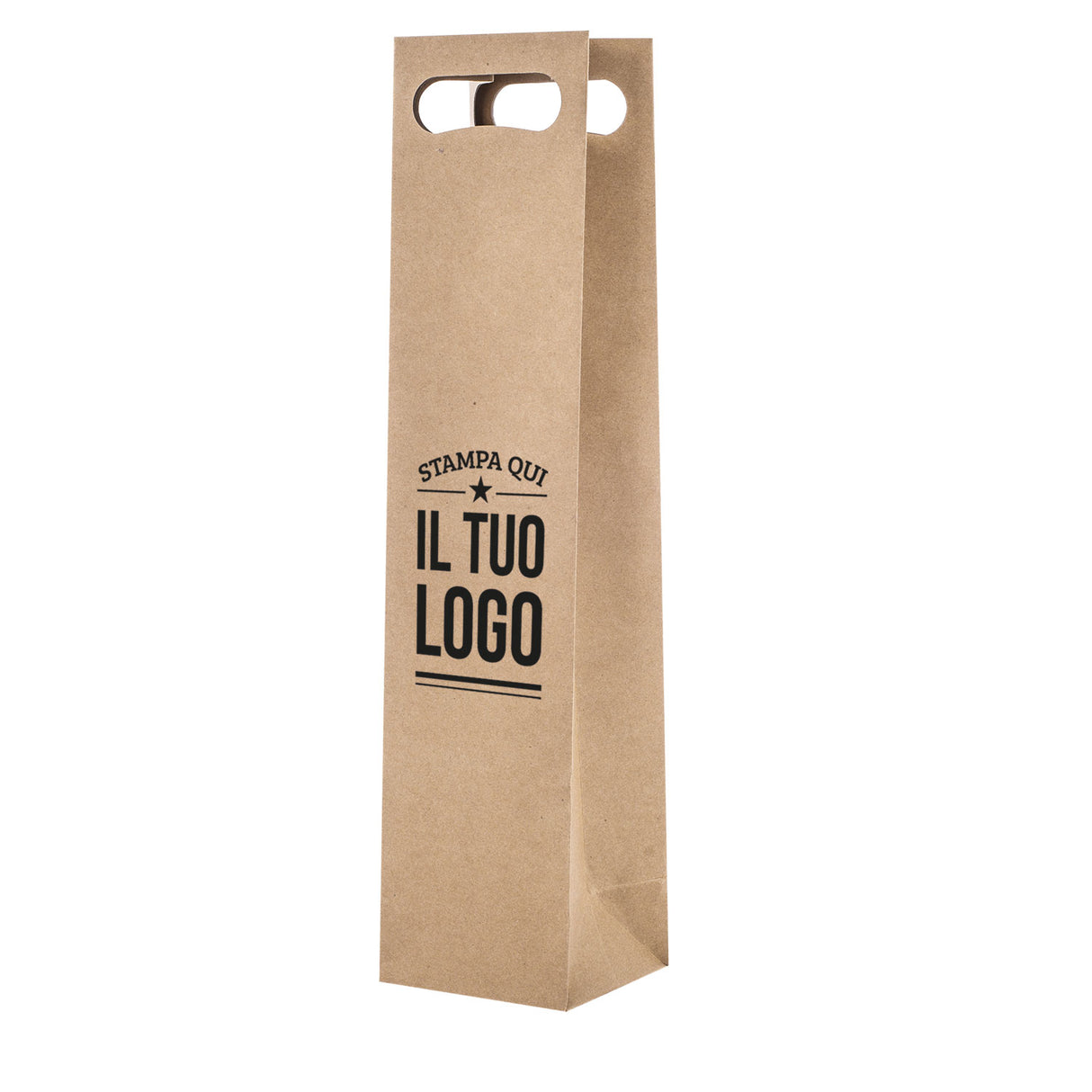 Shopper Natural Personalizzata Manico Fagiolo