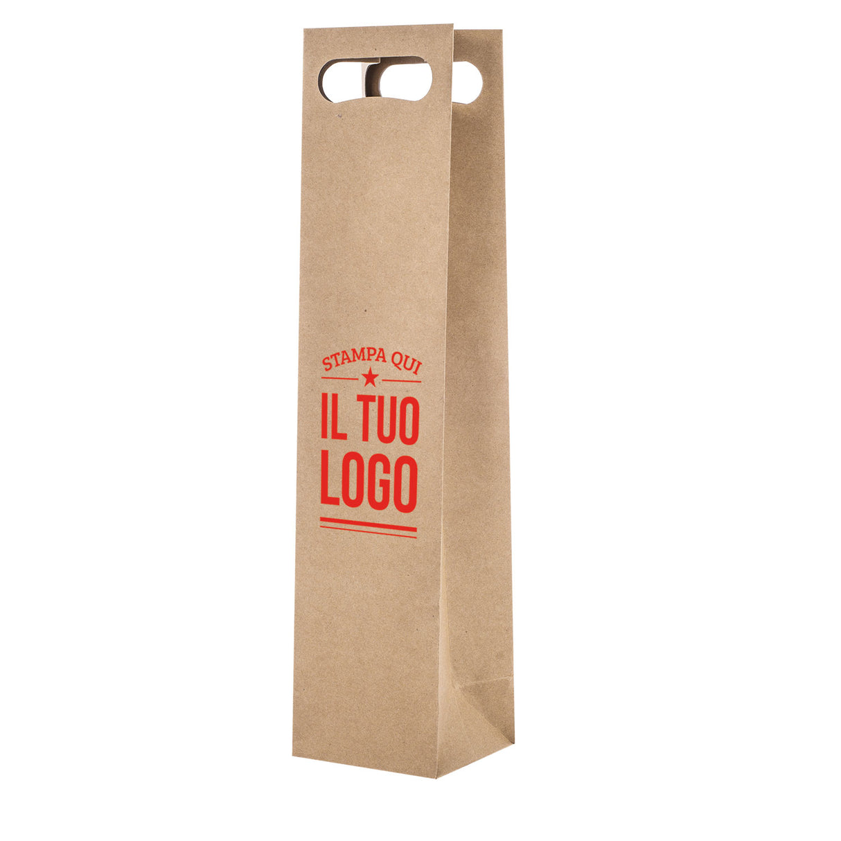 Shopper Natural Personalizzata Manico Fagiolo