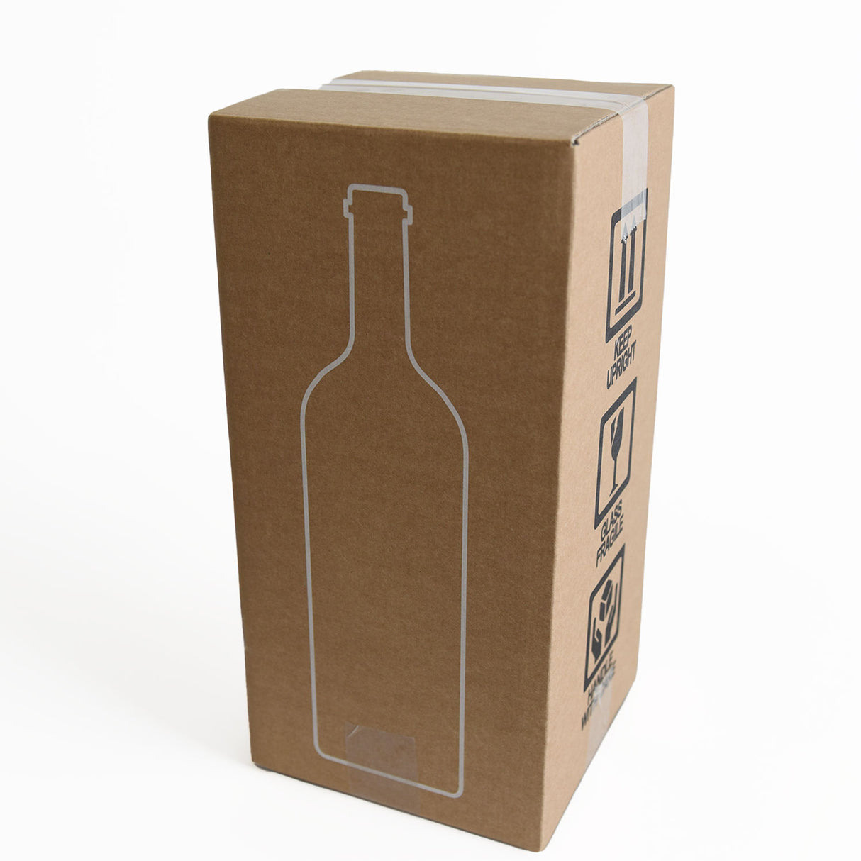 Scatola Nakpack Spedizione Bottiglie Magnum Avana