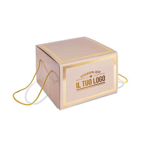 Portapanettone con Fascia Personalizzata Basso 1 kg