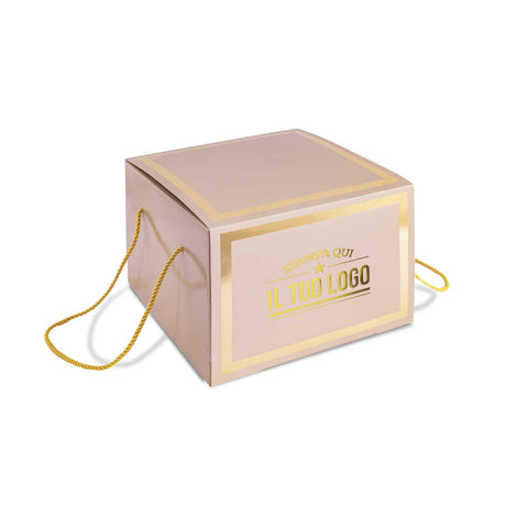 Portapanettone con Fascia Personalizzata Basso 1 kg