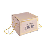 Portapanettone con Fascia Personalizzata Basso 1 kg