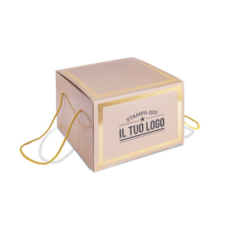 Portapanettone con Fascia Personalizzata Basso 1 kg