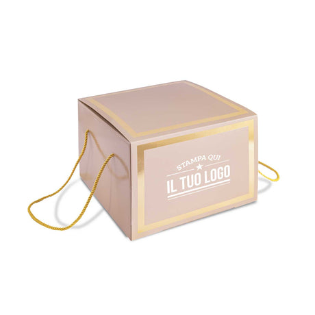 Portapanettone con Fascia Personalizzata Basso 1 kg