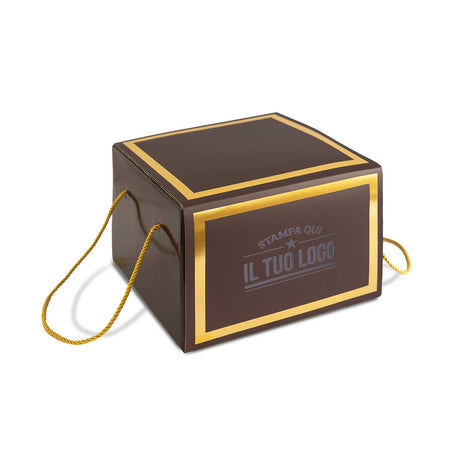 Portapanettone con Fascia Personalizzata Basso 1 kg
