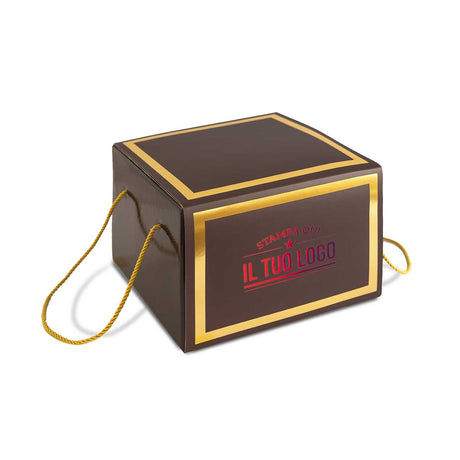 Portapanettone con Fascia Personalizzata Basso 1 kg