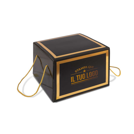 Portapanettone con Fascia Personalizzata Basso 1 kg