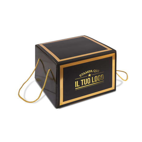 Portapanettone con Fascia Personalizzata Basso 1 kg