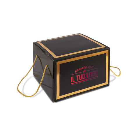 Portapanettone con Fascia Personalizzata Basso 1 kg