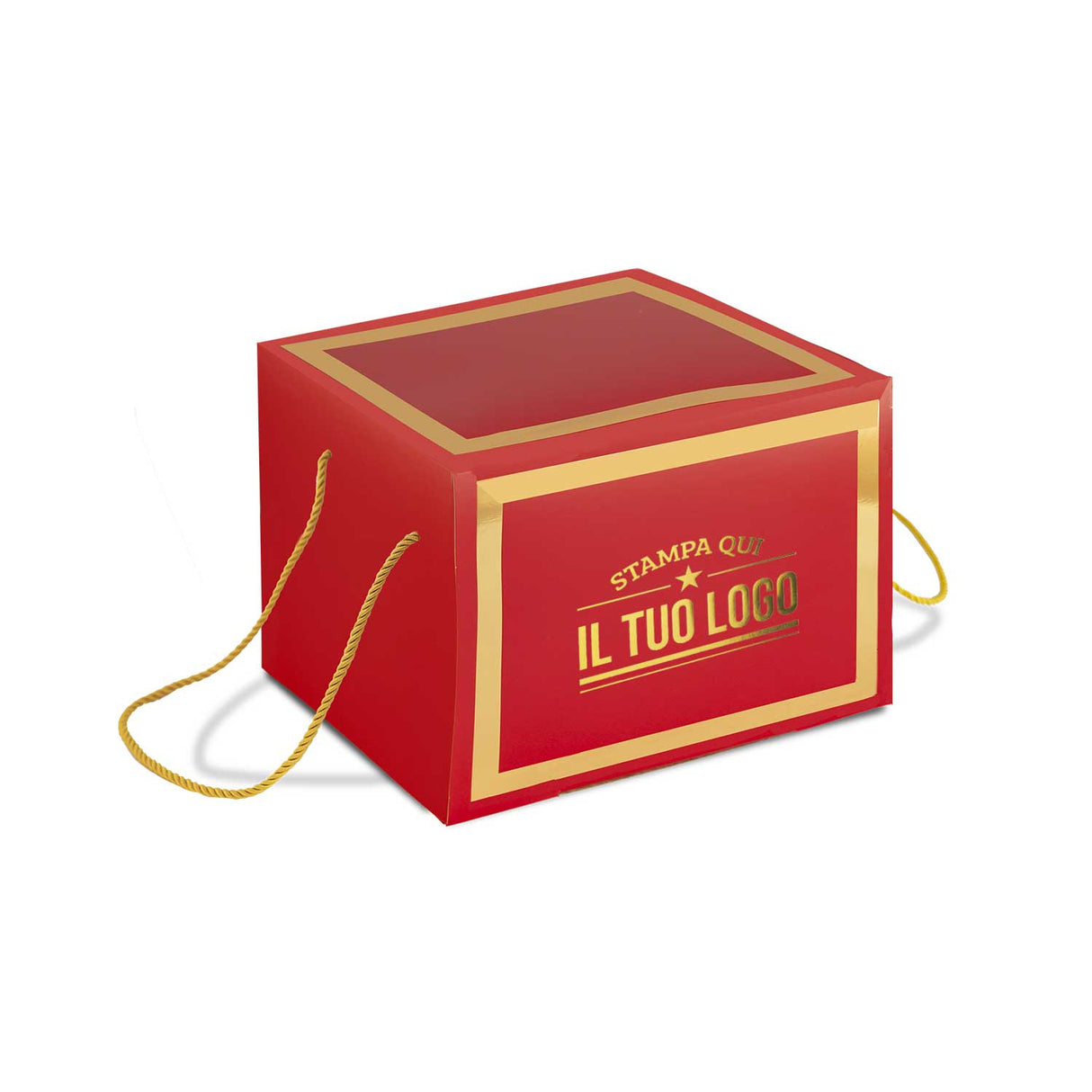 Portapanettone con Fascia Personalizzata Basso 1 kg